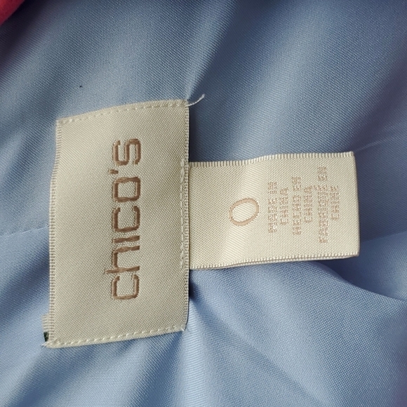 Chicos light blue Blazer Jacket size 0 excellent condition lined - Picture 2 of 6